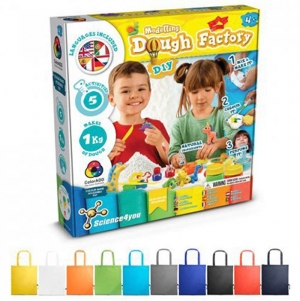 Modeling Dough Factory Kit II. Jogo didtico fornecido com saco de oferta dobrvel em 190T