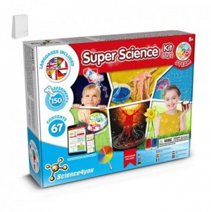 6 in 1 Super Science Kit II. Kit didtico fornecida com saco de oferta em papel kraft (100 g/m)