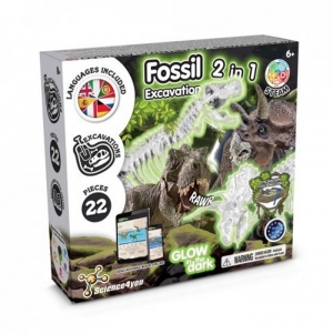 2 in 1 Fossil Excavation Kit I. Jogo didtico para crianas