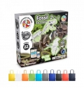 2 in 1 Fossil Excavation Kit V. Jogo didtico fornecido com saco de oferta dobrvel em 190T