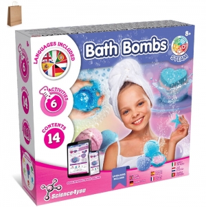Bath Bombs Kit III. Brinquedo didtico fornecido com saco de oferta em papel kraft (115 g/m)