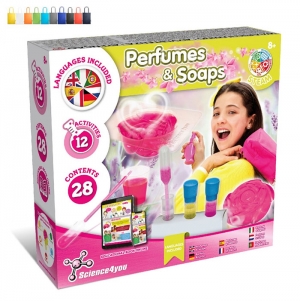 Perfume & Soap Factory Kit V. Jogo didtico fornecido com saco de oferta dobrvel em 190T