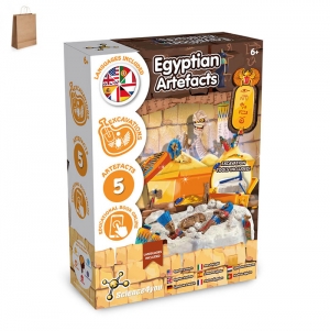 Ancient Egypt Excavation Kit III. Jogo didtico fornecido com saco de oferta em papel kraft (115 g/m)