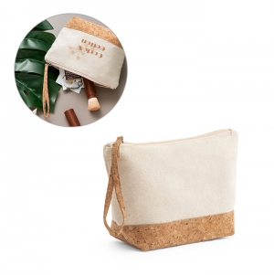 BLANCHETT. Bolsa de higiene pessoal em 100% de algodo e cortia (280 g/m)