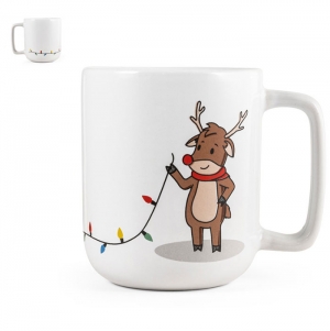REINDEER. Caneca com impresso natalcia 330 mL