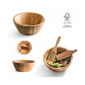 SAGE. Saladeira em madeira de ac�cia