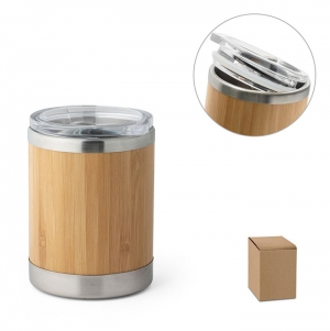 LYCKA. Copo em bambu e ao inoxidvel 350 mL