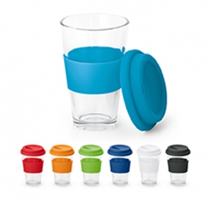 BARTY. Copo de viagem em vidro 330 mL