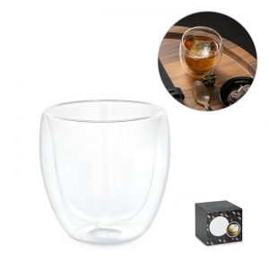 AMERICANO. Copo em vidro isotrmico 220 mL