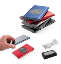 CASSINI. Power bank 4'000 mAh com carregador wireless 5W em alumnio reciclado (100% rAL)