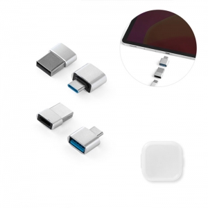 MINSKY. Conjunto de 2 adaptadores USB-A / USB-C em alumnio
