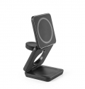 BROGLIE. Carregador magntico wireless super rpido 15W 3 em 1 em ABS reciclado (100% rABS)