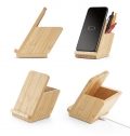 LEAVITT. CARREGADOR WIRELESS EM BAMBU