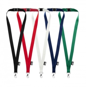 Lanyard em RPET com fecho de segurana 'Tom'