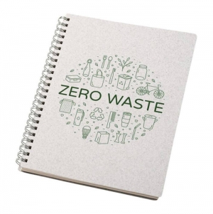 Bianco Bloco de notas com argolas de tamanho A5