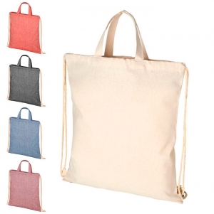 Mochila com cordes reciclada 210 g/m 'Pheebs' 6L