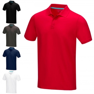 Polo para homem em material de orgnico 'Graphite'