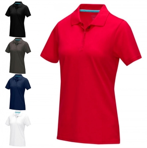 Polo para mulher em material org�nico 'Graphite'