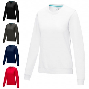 Camisola com gola redonda para mulher em material orgnico reciclado 'Jasper'