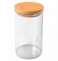 BAMBOO PRASE GLASS JAR