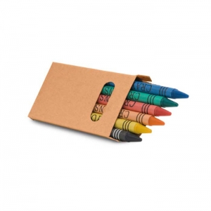 EAGLE. Caixa com 6 l�pis de cera