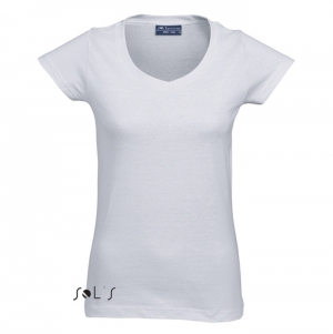 T-SHIRT MULHER MOON  BRANCO