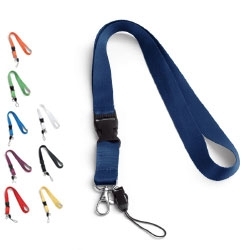 ANQUETIL. Lanyard em polister com mosqueto em metal