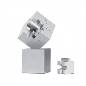 Puzzle 3D metlico e magntico KUBZLE