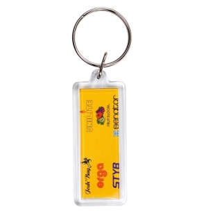 PORTA-CHAVES CR-18 RETANGULAR COM 2 FACES, ACR�LICO