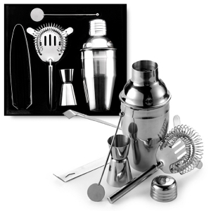 Conjunto de cocktail em ao inoxidvel Natalina