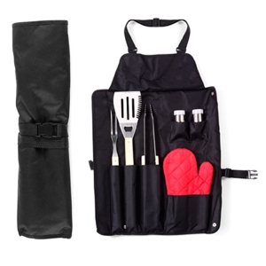 AVENTAL DE NYLON (600D) COM CONJUNTO PARA CHURRASCO HUG