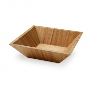 PEPPER. Saladeira em bambu em formato quadrado