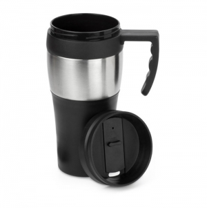 Caneca de viagem em ao inoxidvel e PP Karina