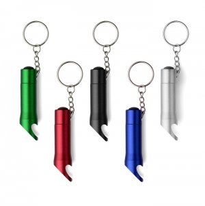 Porta-chaves 2 em 1 de alum�nio Carla