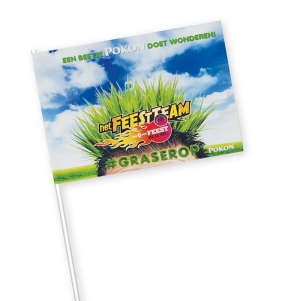 BANDEIRA PAPEL 150gr MED. 21X31CM IMP QUADR 2 LADOS