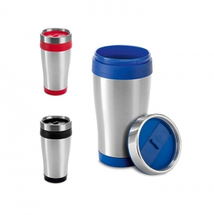 BATUM. Copo de viagem em ao inoxidvel e PP 420 mL