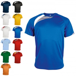 T-shirt de desporto de criana de manga curta