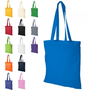 Saco de algodo 140 g/m com ala comprida 'Madras'