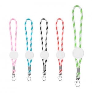 PORTA-CHAVES TUBULAR COM AJUSTE E MOSQUETO