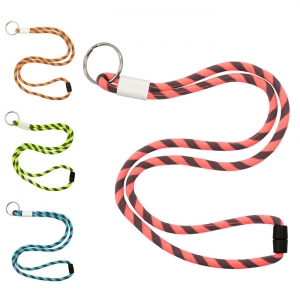 LANYARD TUBULAR EM TERYLENE COM AJUSTE E ARGOLA