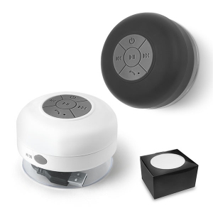 CURIE. Coluna de som sem fios  prova de gua em ABS
