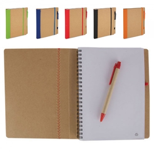 CADERNO A5 CARTAO RECICLADO