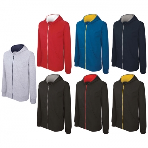 Sweatshirt de criana com capuz e fecho