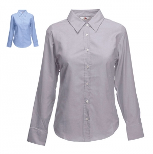 CAMISA OXFORD LADIES MANGA COMPRIDA 135G - 70% ALGODO/