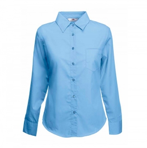 CAMISA POPLIN LADIES MANGA COMPRIDA 120G - 55% ALGODO/