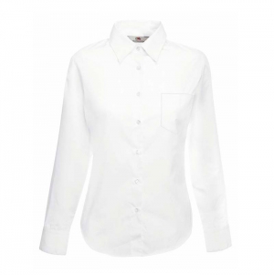 CAMISA POPLIN LADIES MANGA COMPRIDA 120G - 55% ALGODO/