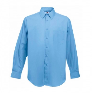 CAMISA POPLIN MANGA COMPRIDA 120G - 55% ALGODO/ 45% PO