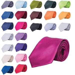 GRAVATA CL�SSICA EM CETIM DE SEDA 145CM - 100% POLI�STE