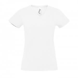 T-SHIRT COM GOLA EM 'V' PARA SENHORA IMPERIAL V WOMEN BRANCO