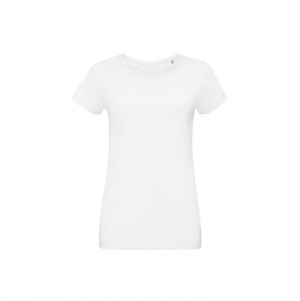 T-SHIRT CINTADA DE GOLA REDONDA SENHORA MARTIN WOM  BRANCO